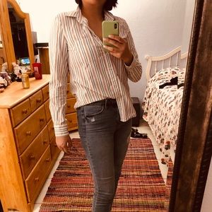 White striped blouse